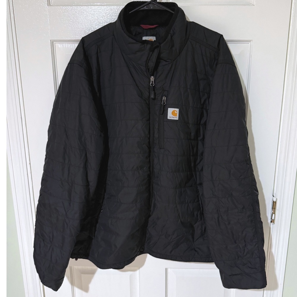 Carhartt Mens Gilliam Quilted Insulated Jacket Black 102208 001 2XL Regular